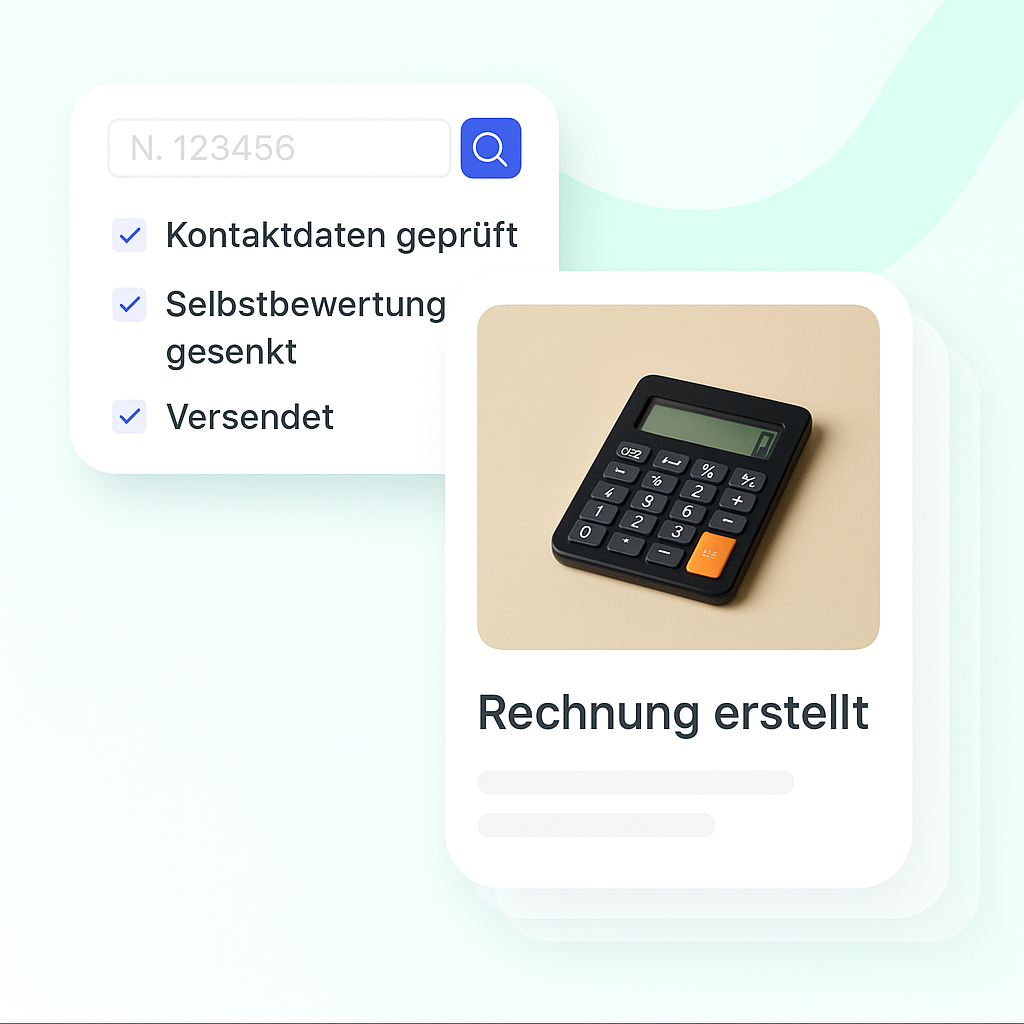 Rechnung erstellt Rechnung erstellt